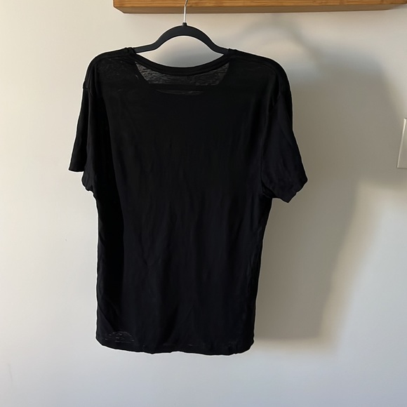 ALLSAINTS RATTAN STITCH SS CREW EMBROIDERED PALMS - Picture 2 of 5